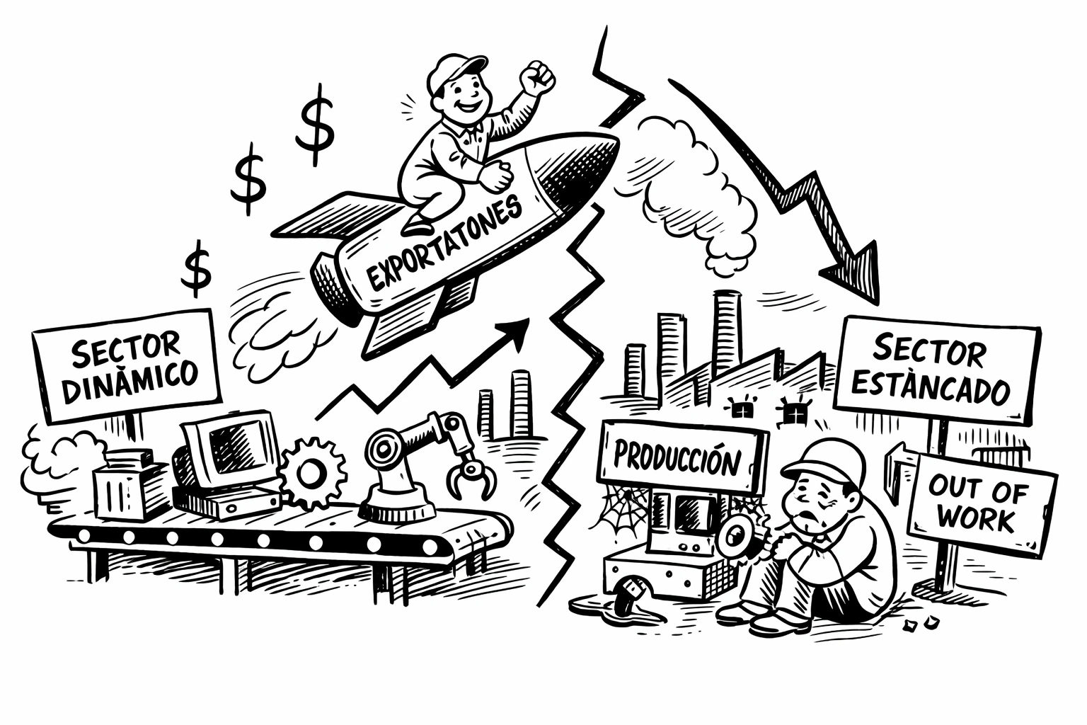 Se confirma el comportamiento diferenciado de la manufactura
