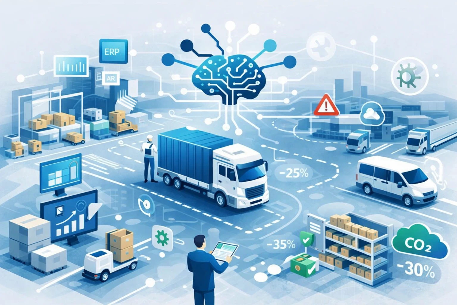 Logística clásica v.s. Logística con IA