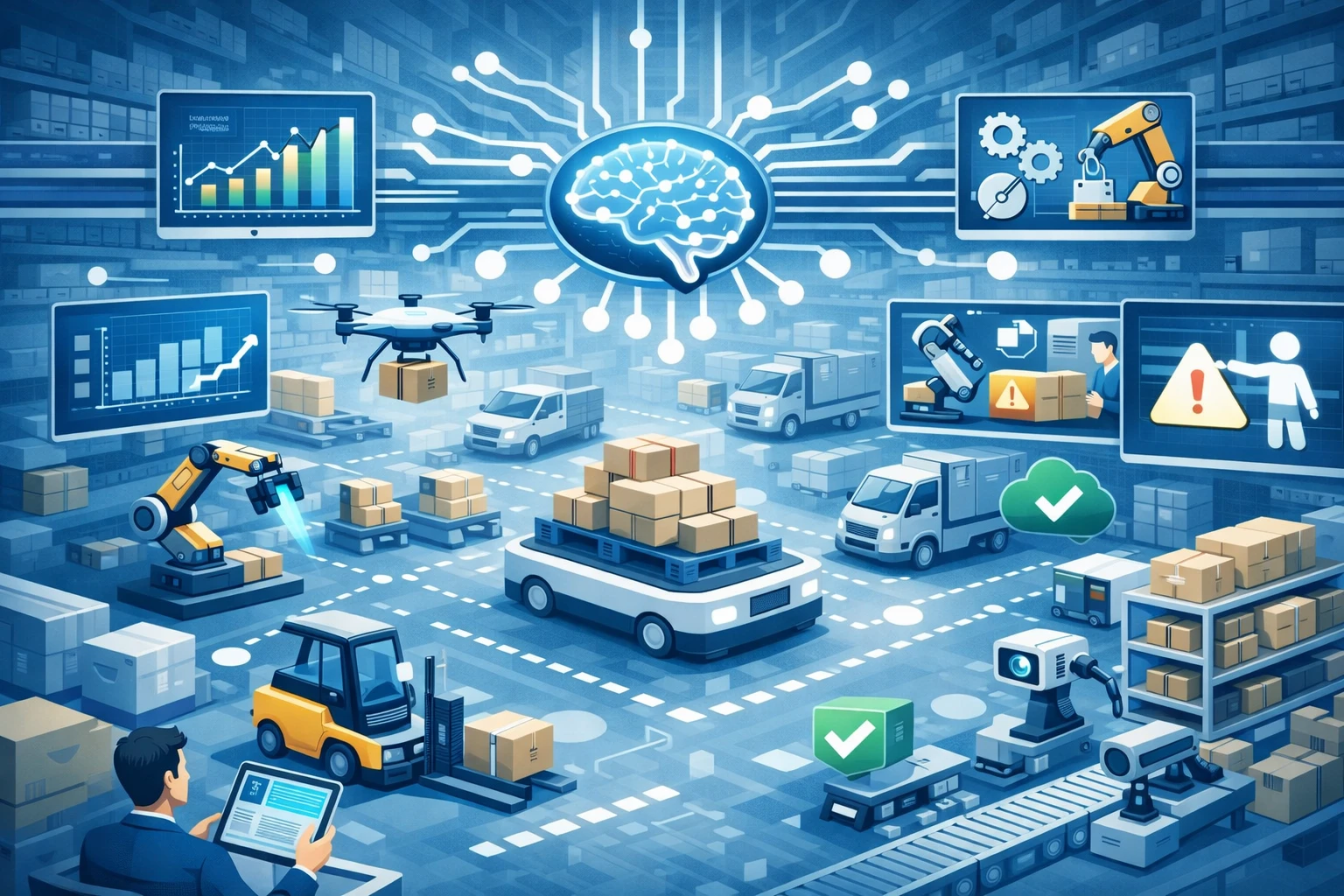 ¿Dónde aplica la IA en el almacén?