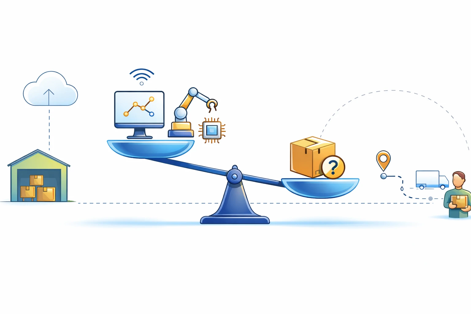 Tecnología, paradoja de la logística moderna