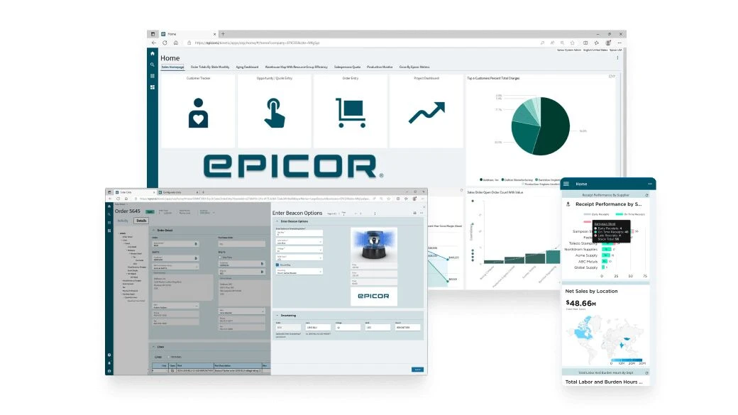 Epicor Kinetic ERP para Operaciones de Manufactura